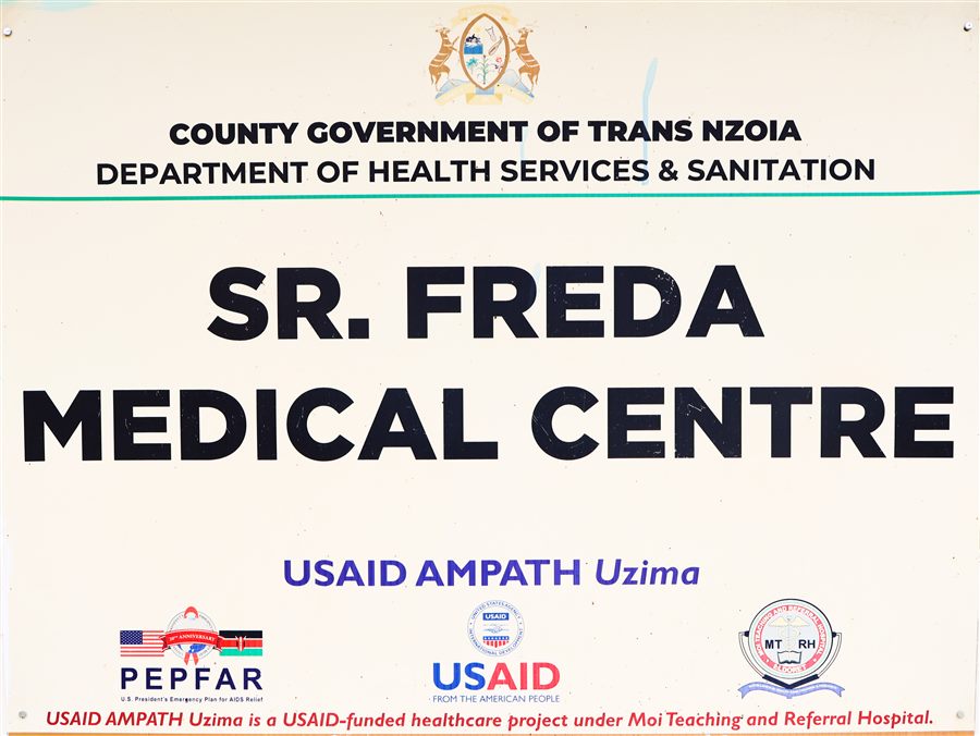 Sr. Freda's Medical Centre main facility building in Kiminini, Trans Nzoia